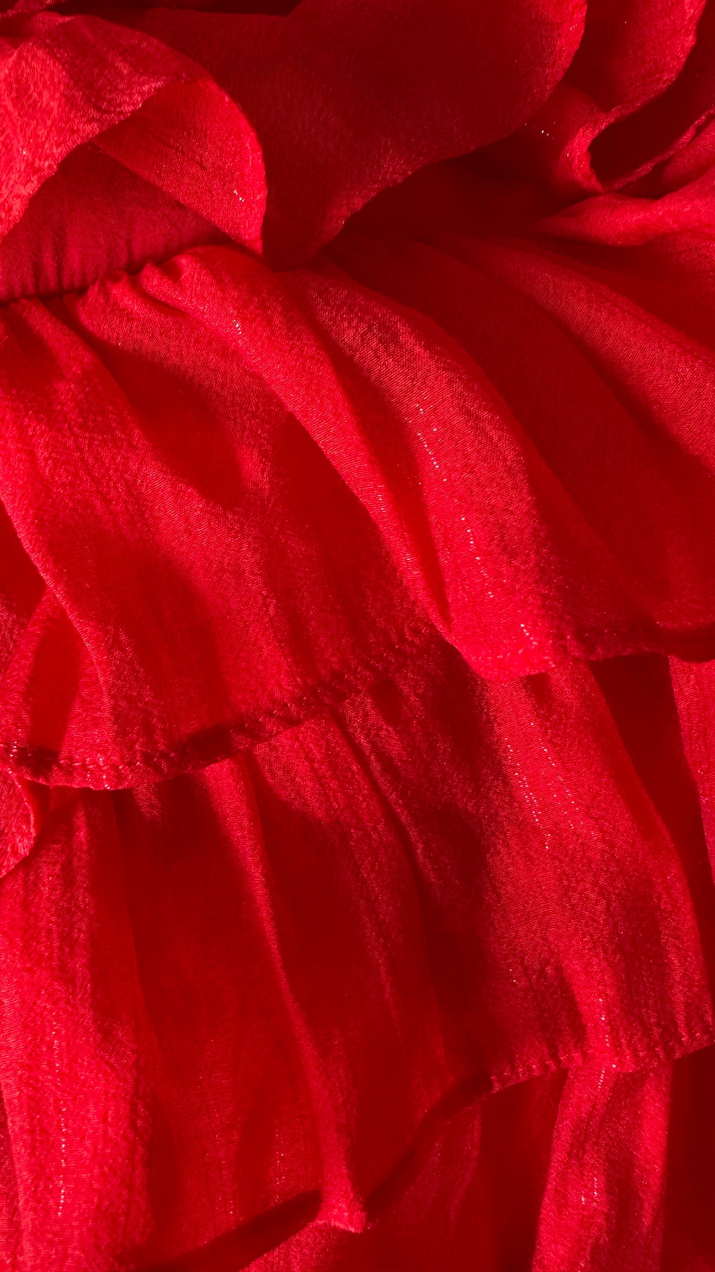Sister Jane red ruffle mini event frill dress small UK 8-10 vgc