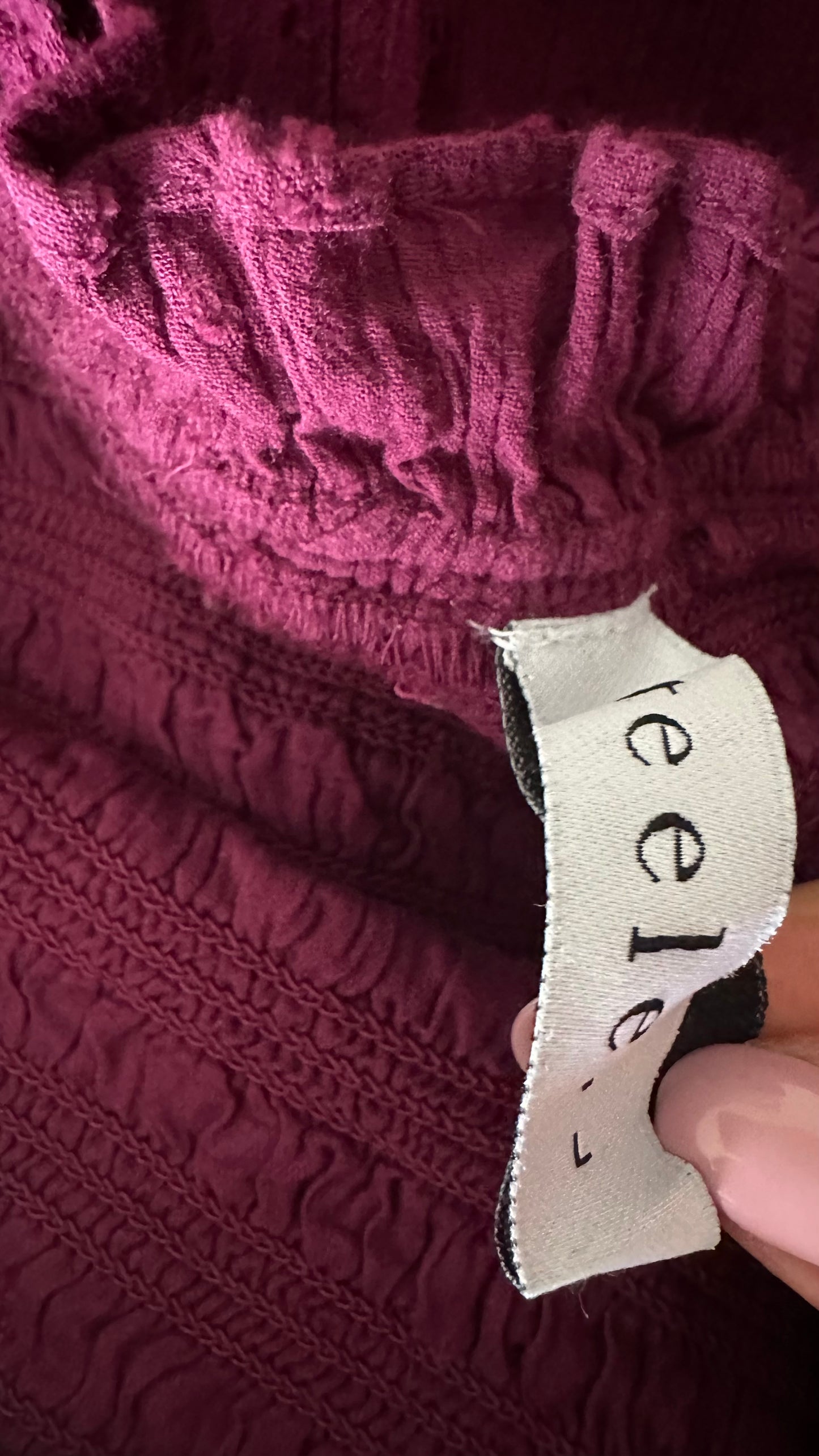 Steele deep purple tiered cotton sun dress shirred bust medium UK 10-12 vgc long holiday