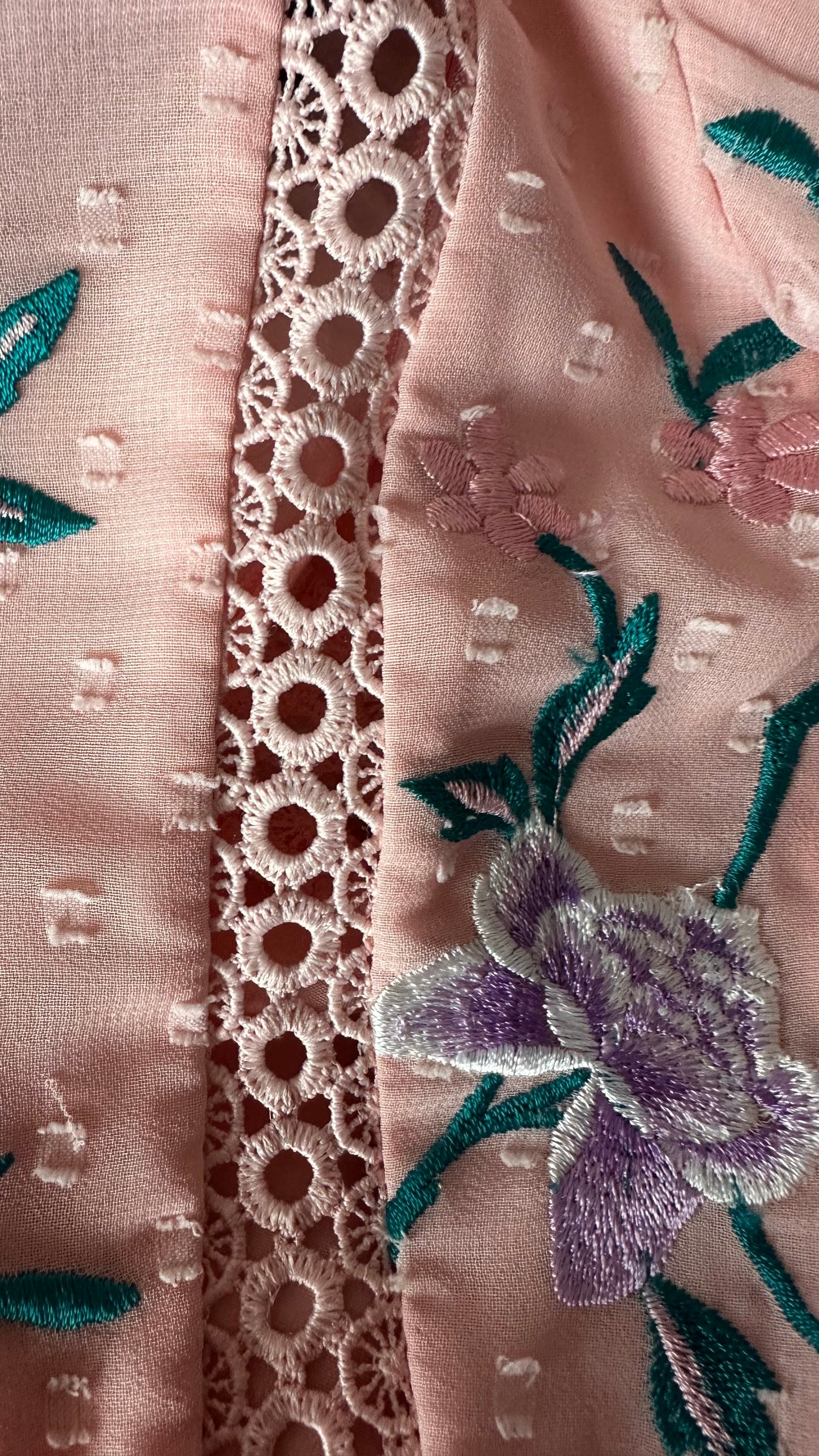 ASOS light pink embroidered mini dress petite UK 8 vgc event