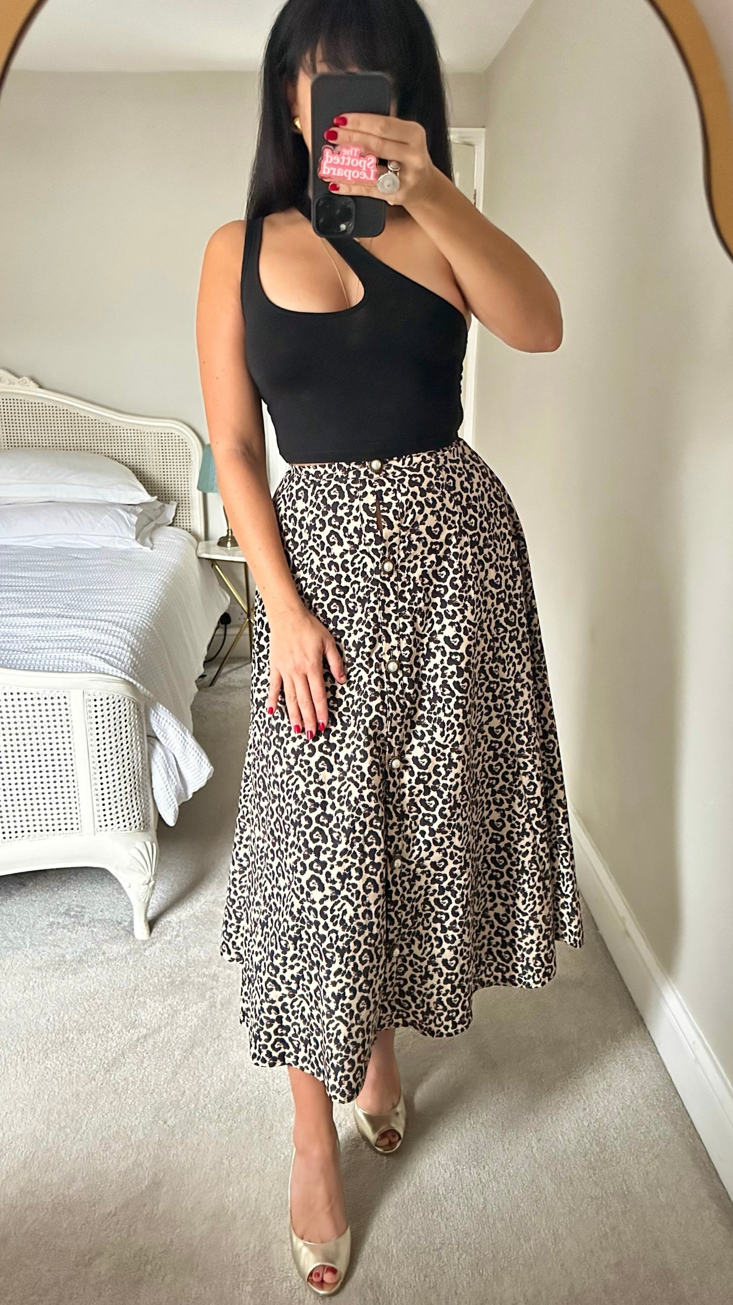 Sister Jane leopard animal print maxi long skirt small S UK 8 new without tags
