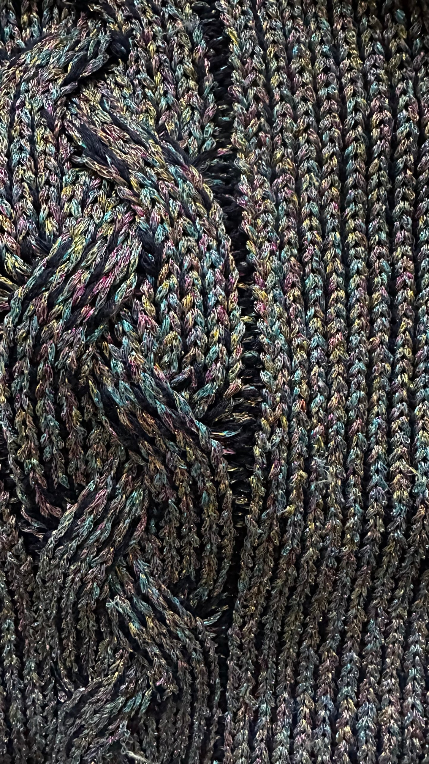 Stitches & Stripes @ Anthropologie lilac multi colour shimmer glitter jumper medium M UK 10 XMS25