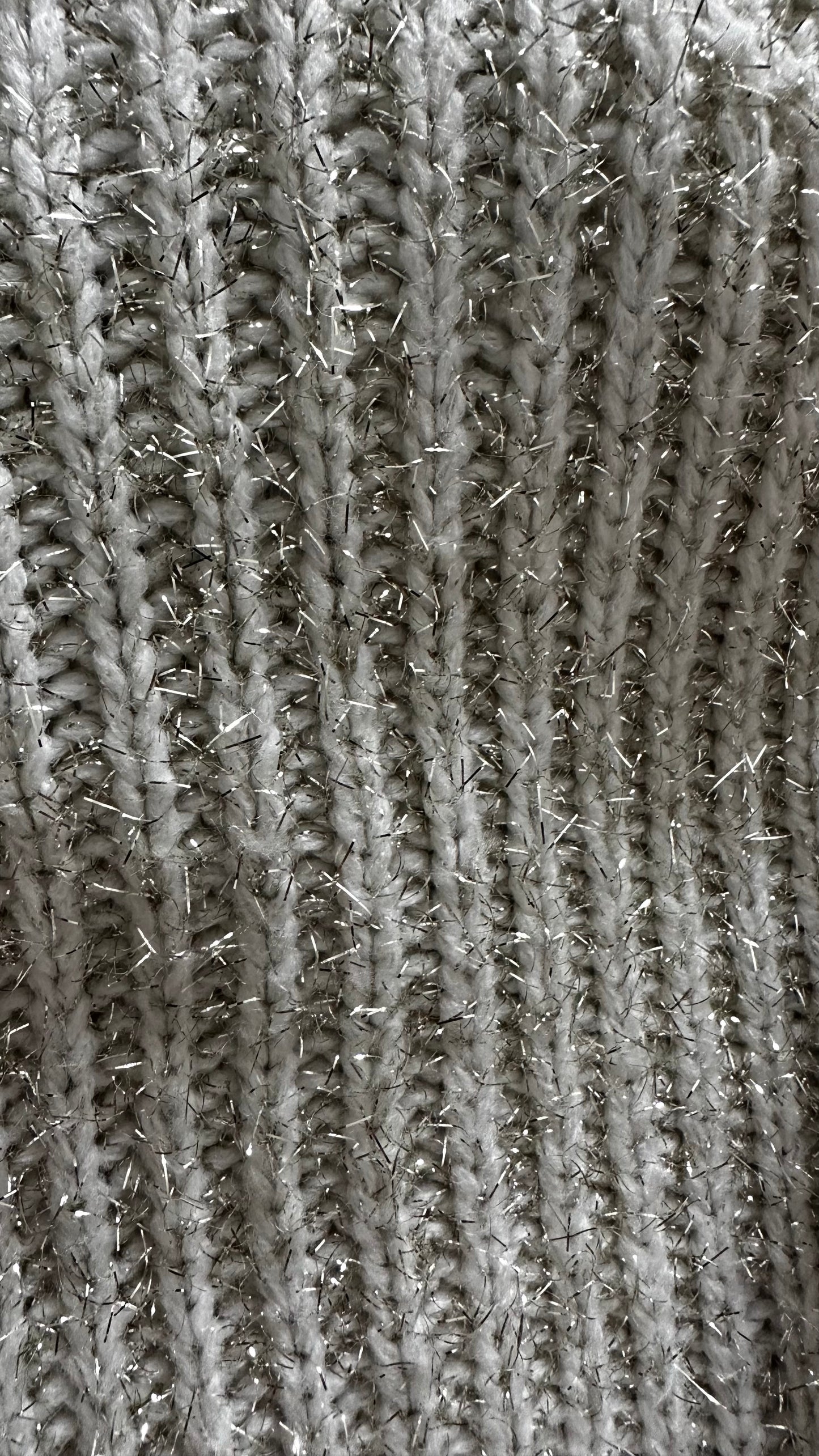 Topshop gold cream tinsel knitted Christmas jumper large UK 12 vgc