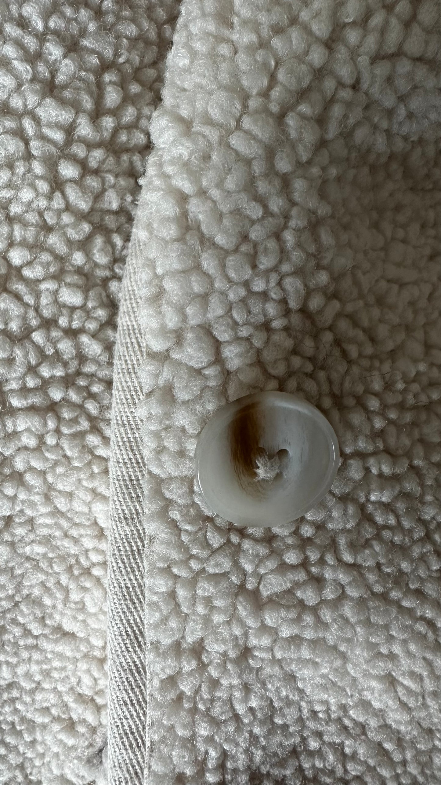 Nobody’s Child cream teddy Borg coat jacket medium UK 12-14 new