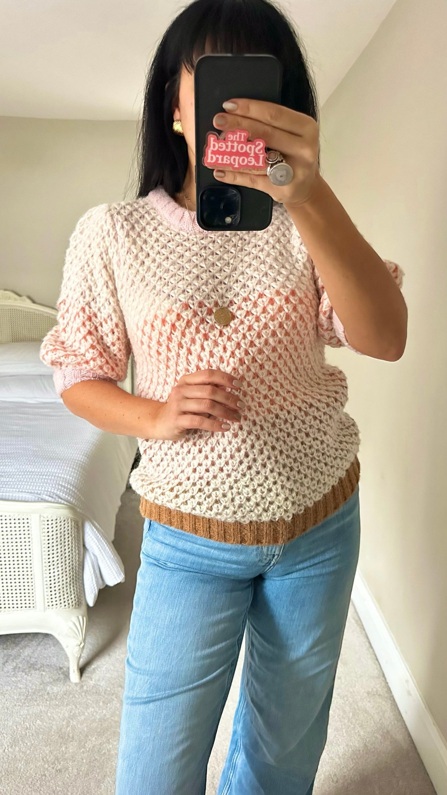 Numph @Anthropologie soft pink alpaca blend spring jumper small S UK 8-10 excellent used condition