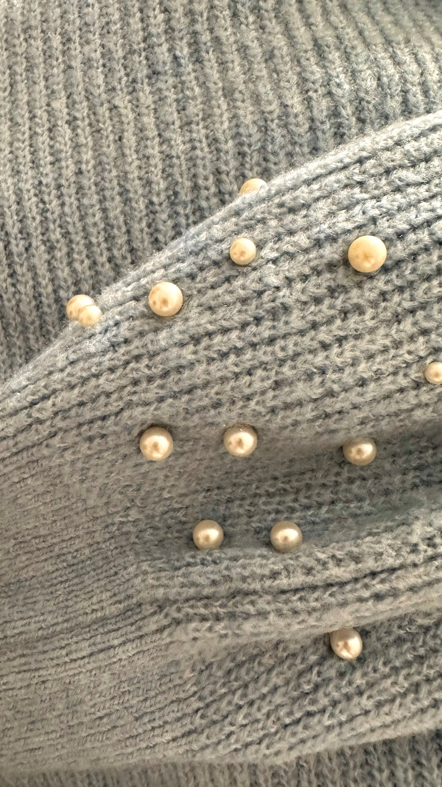 Marks and Spencers M&S pearl embellished jumper large L UK 12 vgc