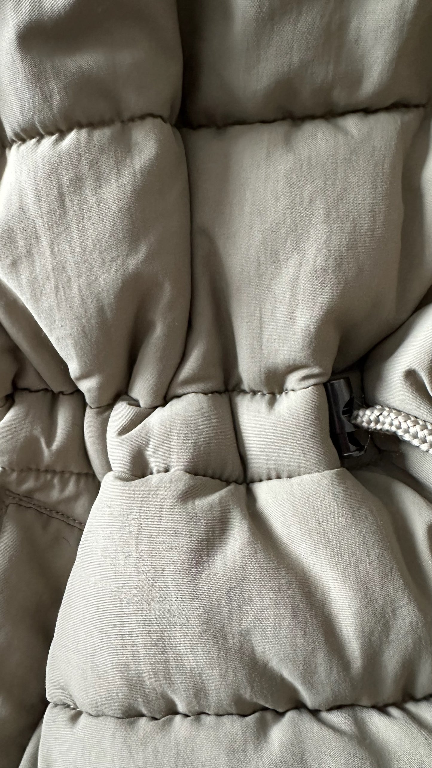 HUSH khaki green puffer quilted jacket coat small UK 8-10 vgc XMS25