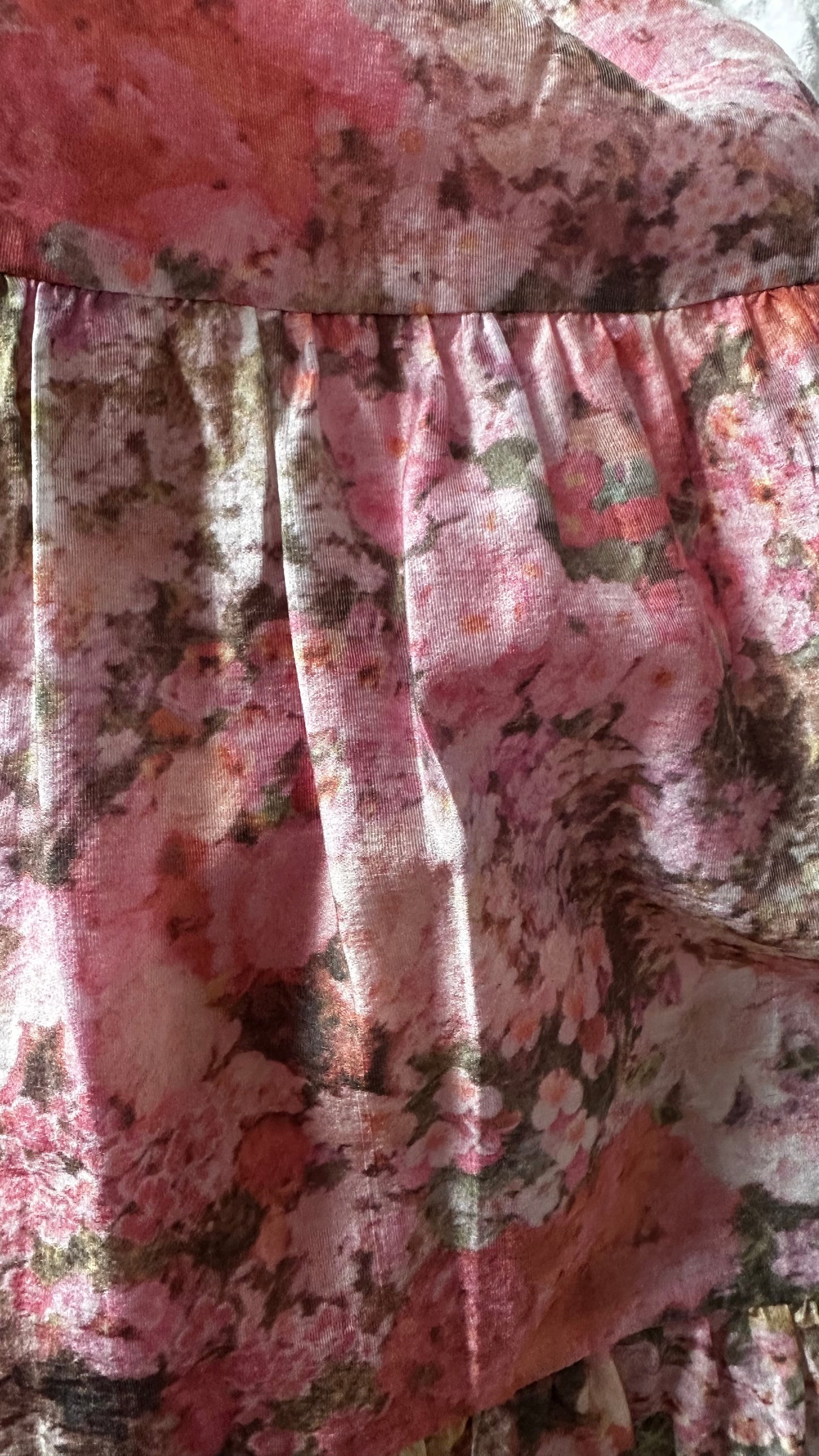 & other stories rose acid yellow digital flower wedding guest maxi long dress small UK 10 vgc