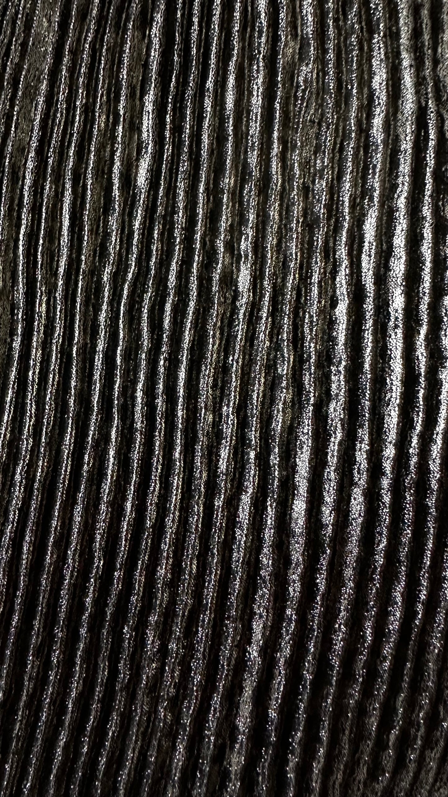 Oliver Bonas bronze metallic plissé wide leg trousers small UK 10 vgc