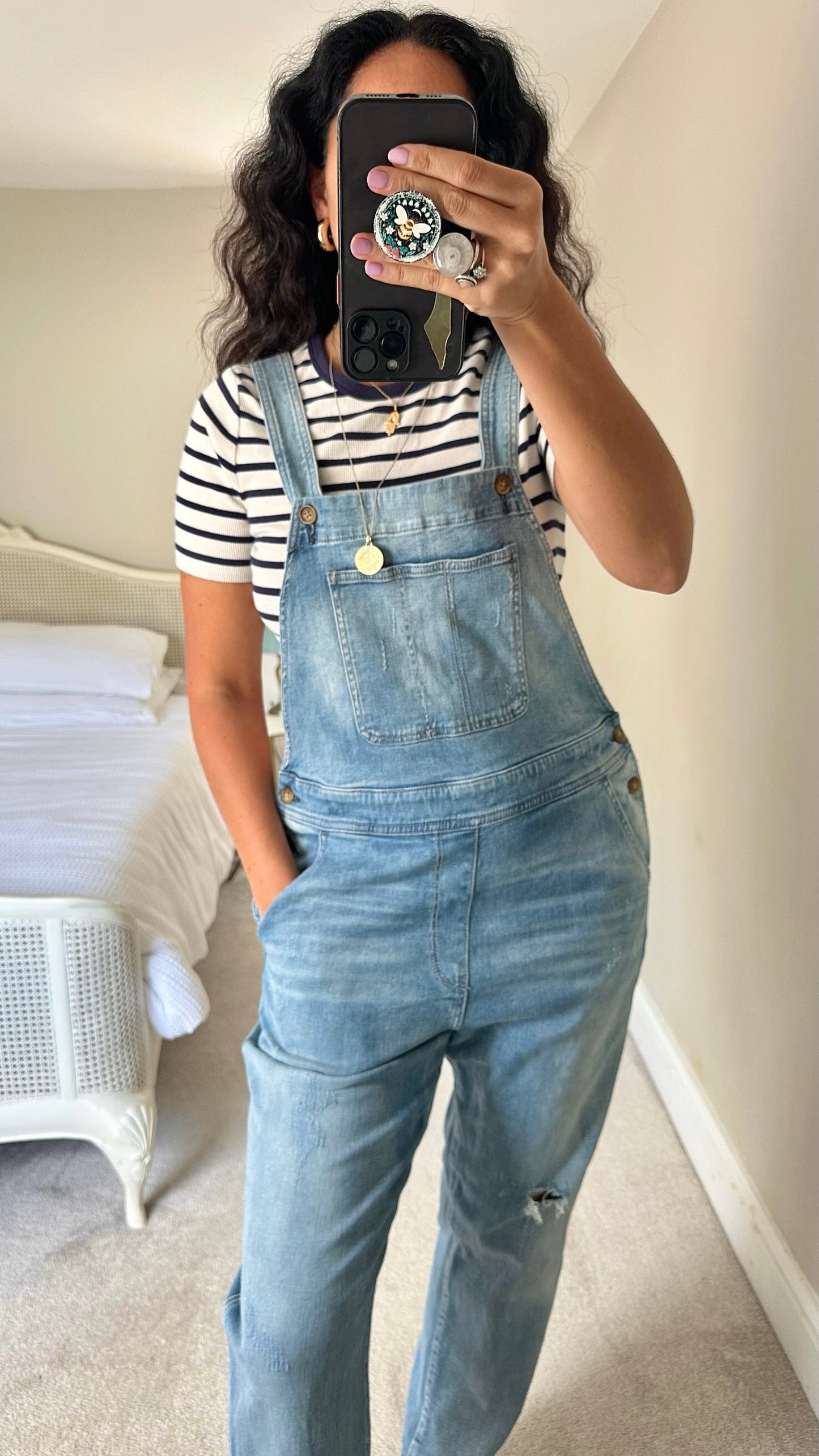 Pilcro @ Anthropologie denim dungarees jumpsuit jeans trouser suit UK 12 vgc