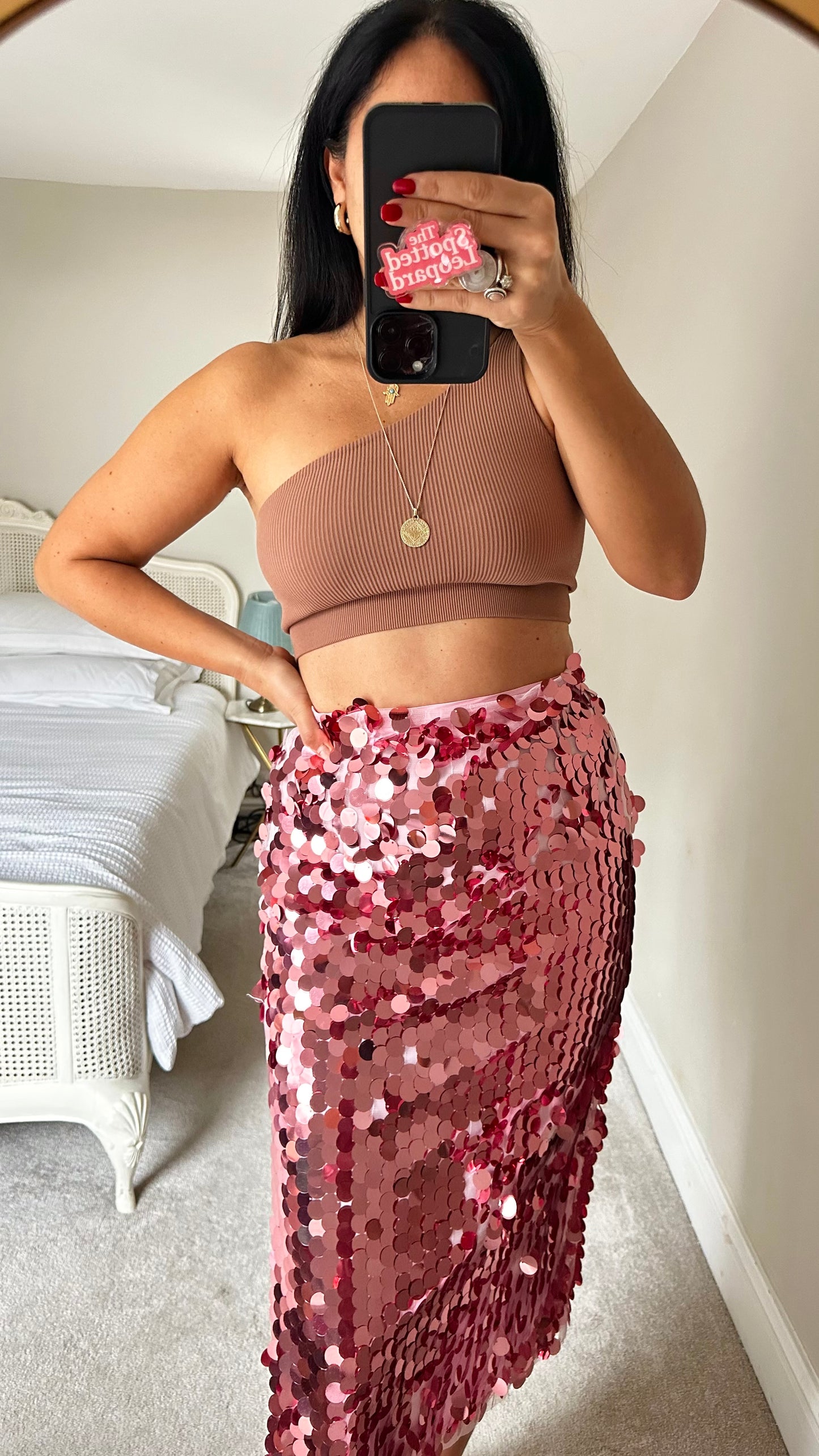 Never Fully Dressed sequin midi skirt small UK 8 vgc event XMS25