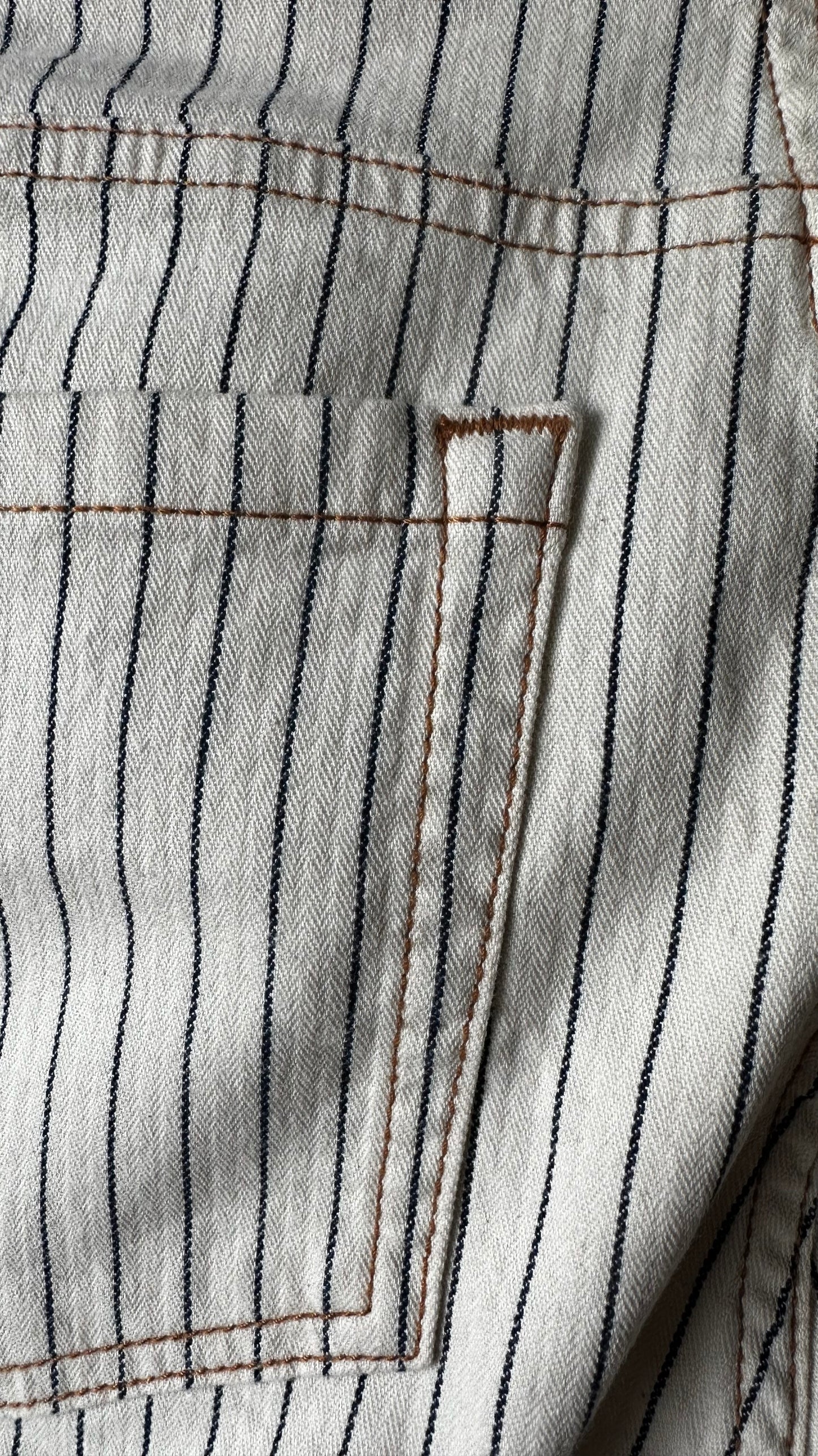 HUSH cream stripe shorts cotton holiday small UK 10-12 vgc