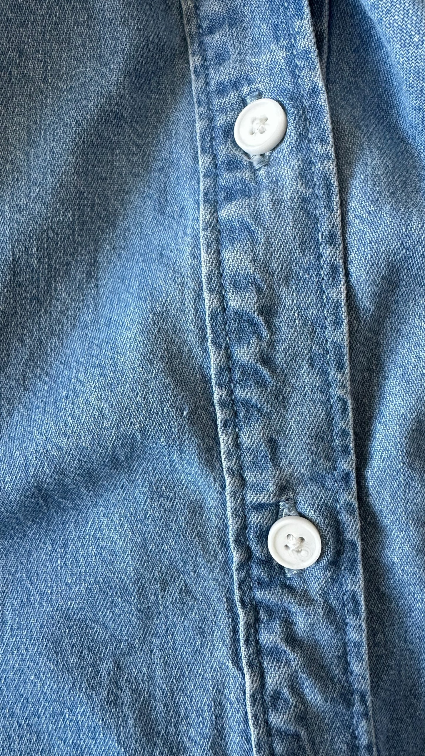 Levi's button up denim midi dress large UK 10-12 vgc