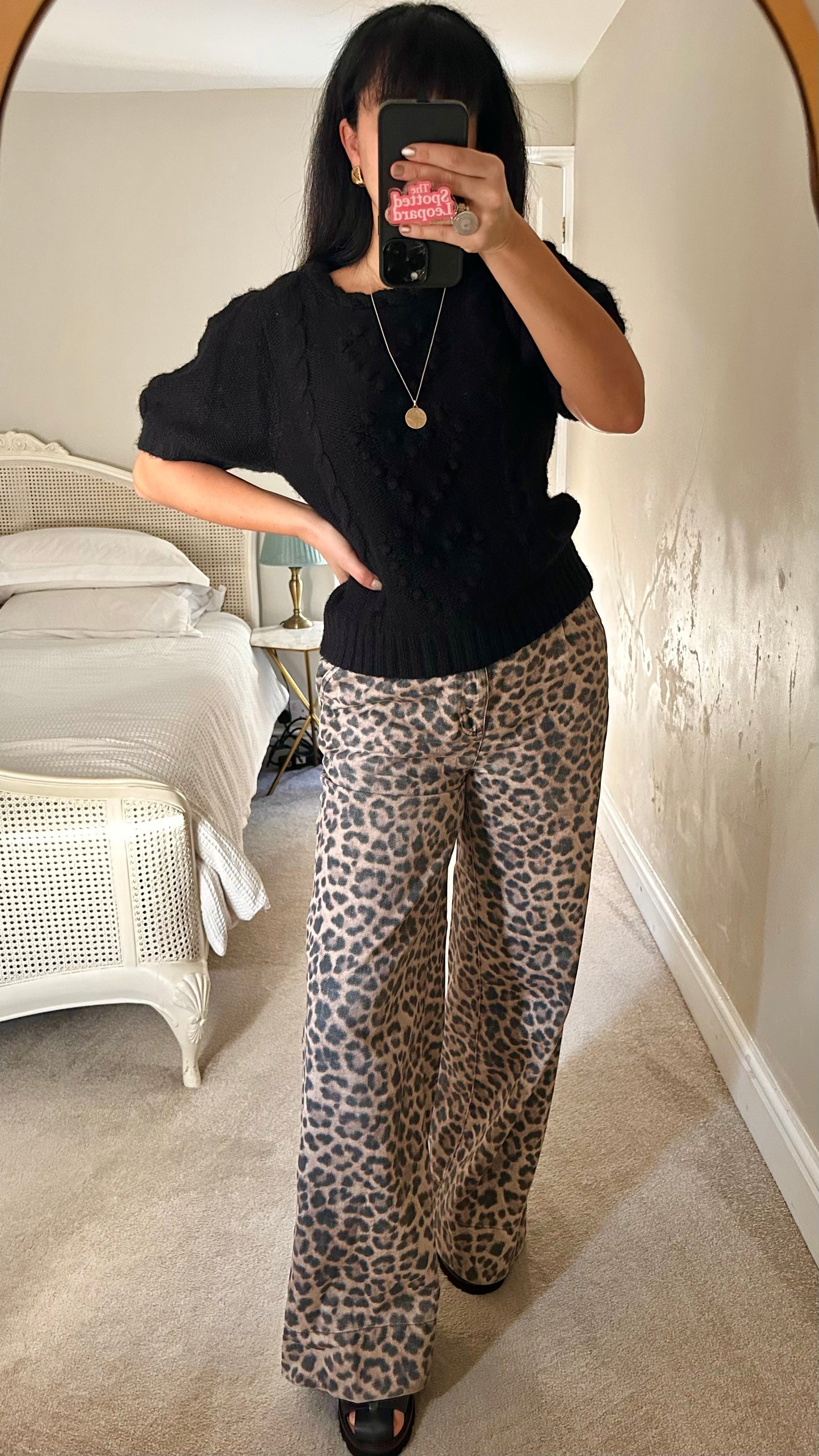 & other stories black knitted alpaca blend jumper medium UK 12-14 new