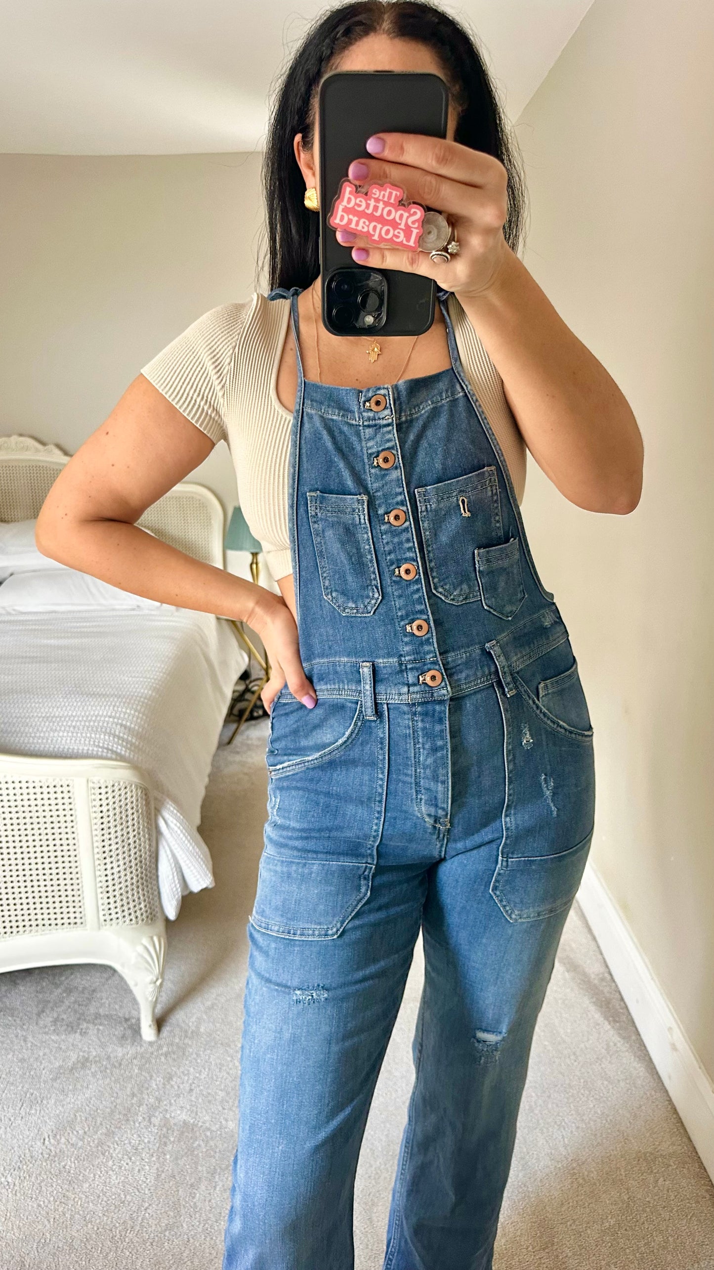 Pilcro @ Anthropologie blue denim jeans dungarees trousers UK 10 small vgc jumpsuit