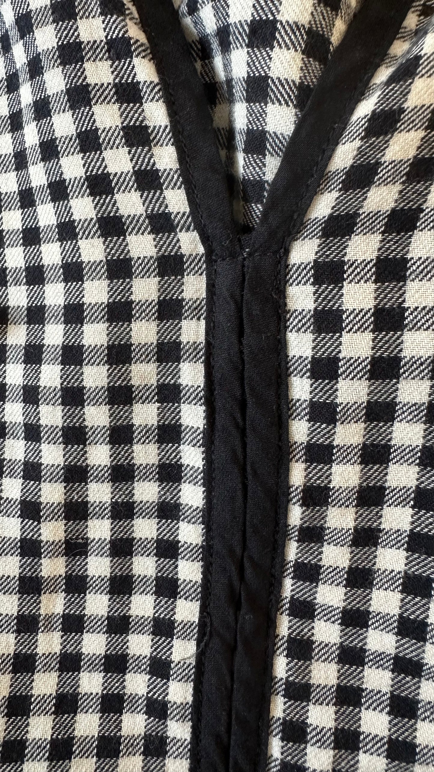 Albaray black white check gingham long tiered maxi dress extra large cotton UK 14 vgc