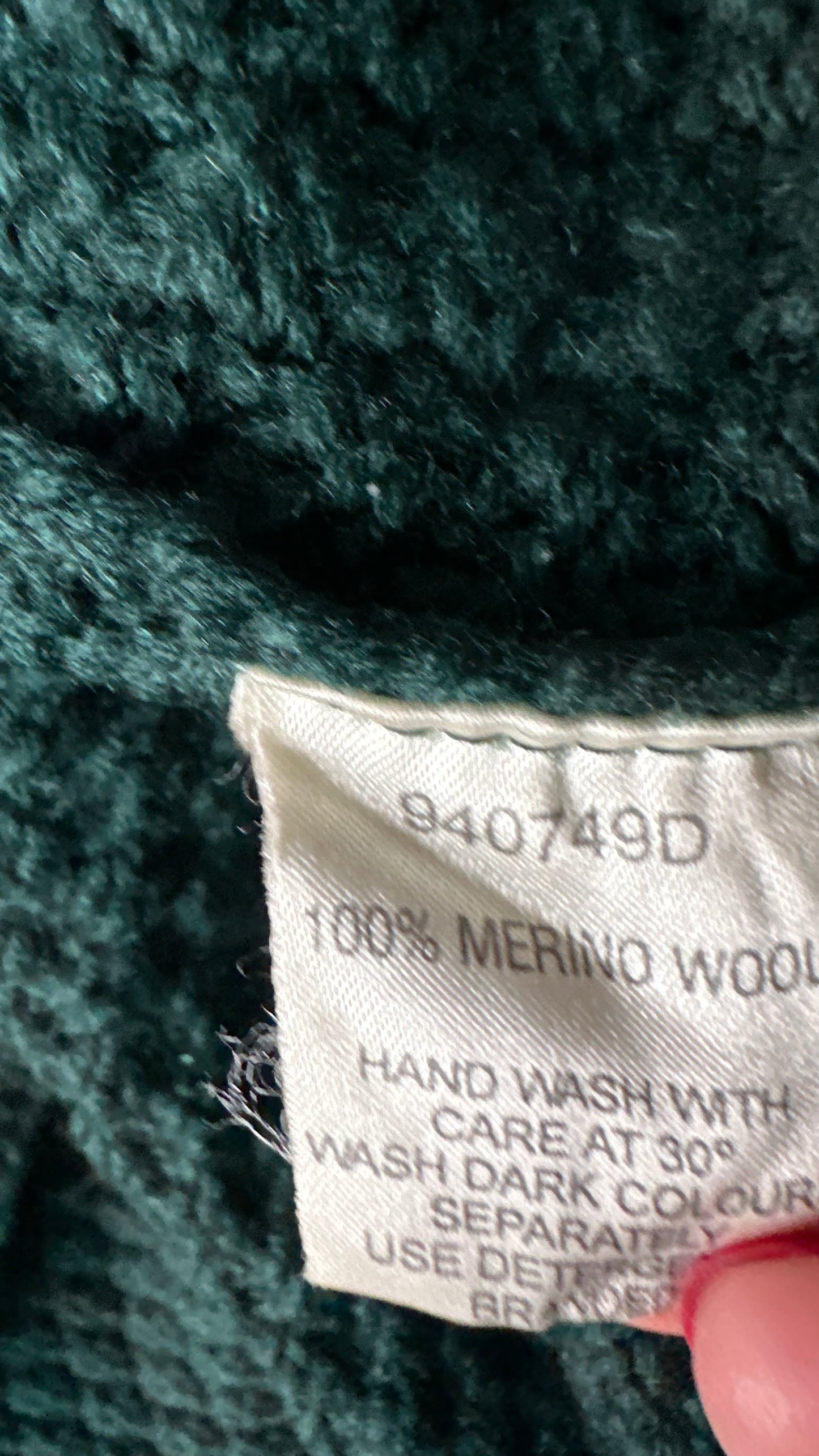 Viyella Green knitted merino wool cardigan jumper medium UK 10 vgc w25
