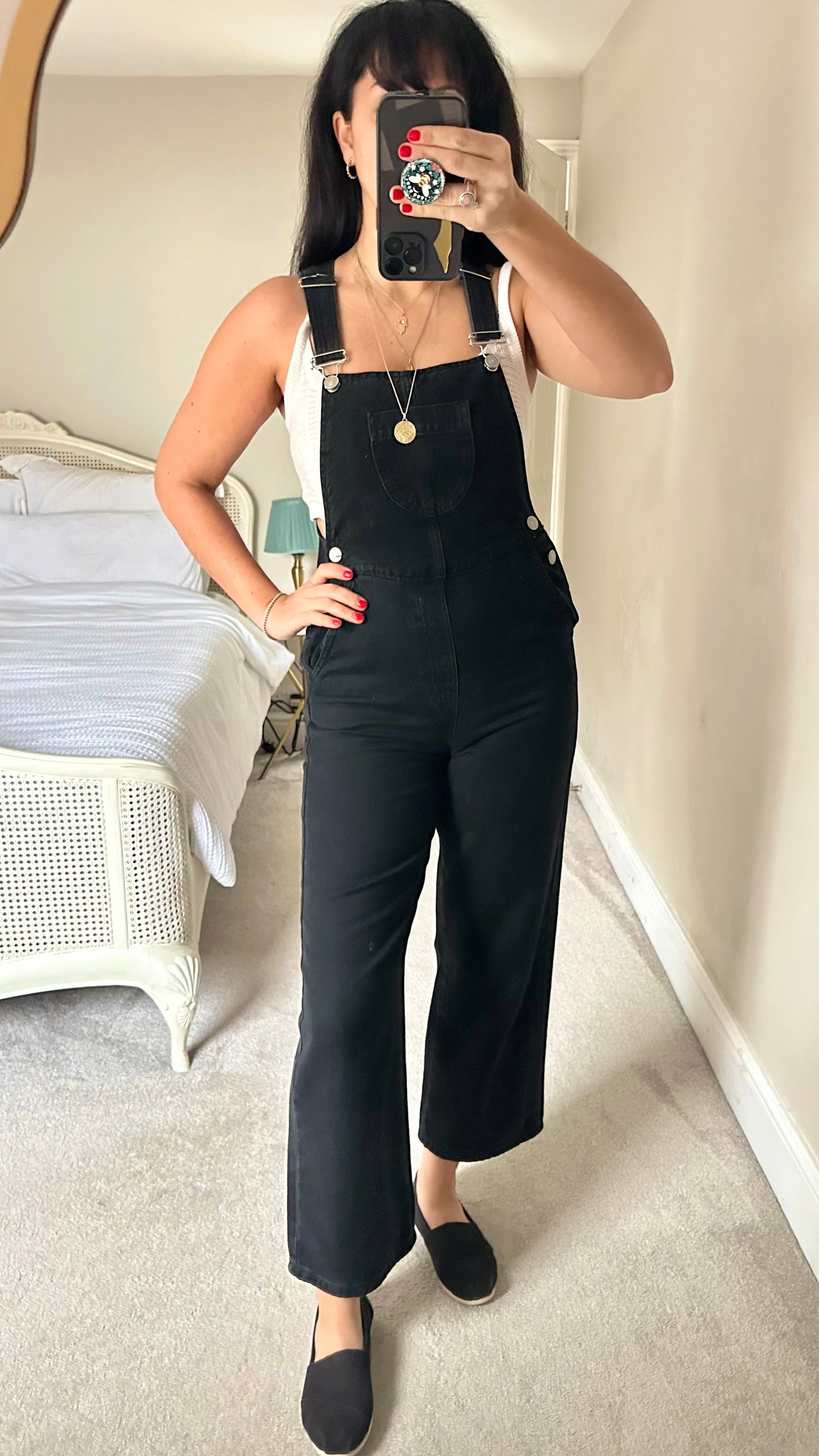 Whistles black jumpsuit Playsuit dungarees jeans UK 8 new