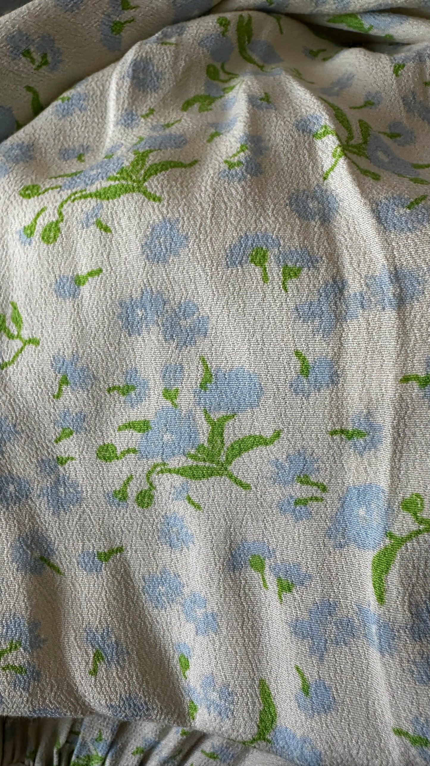 Selected Femme @ Anthropologie cream green floral wrap mini dress medium UK 12 new bnwt