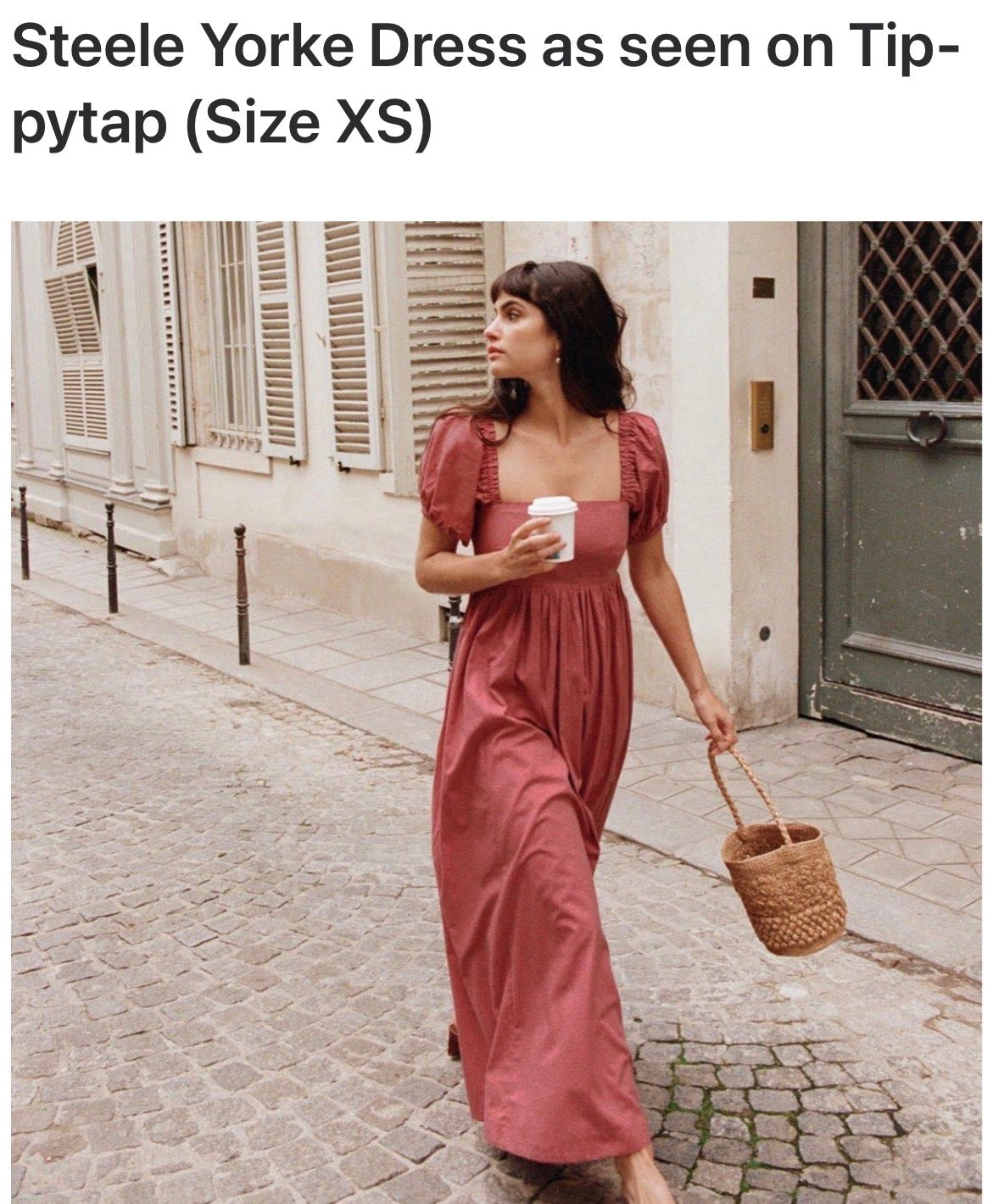 Steele dusky pink maxi cut out back long small UK 8-10 holiday vgc