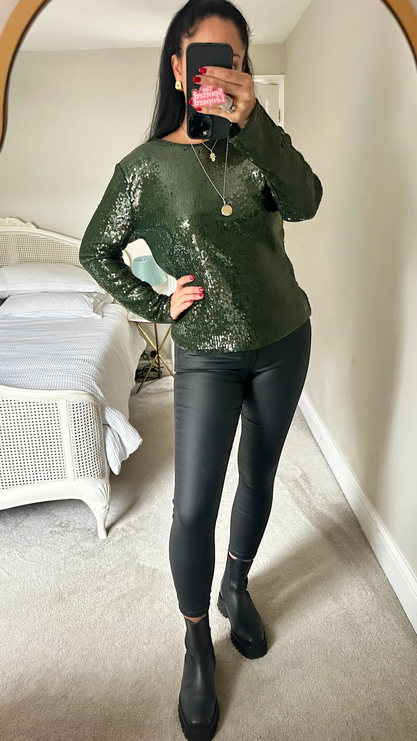 Topshop black matte wetlook leggings small S petite UK 8 XMS25