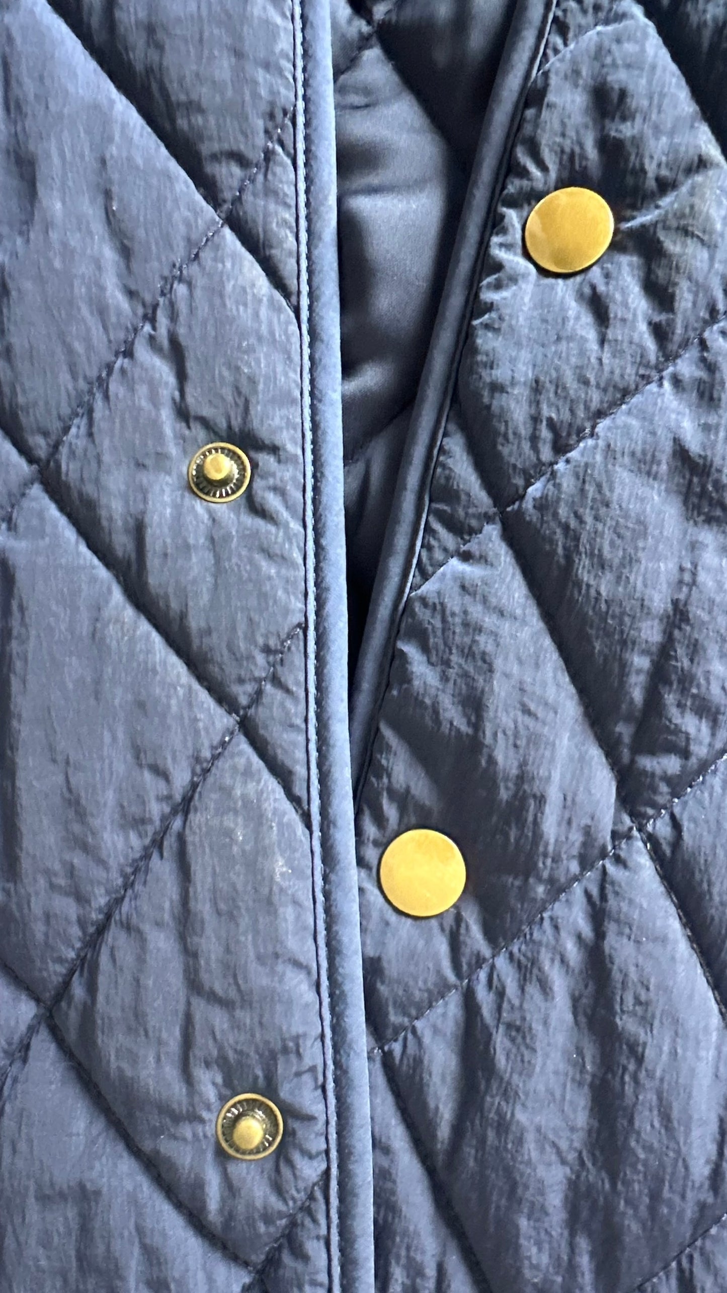 &Other stories navy blue quilted jacket small S UK 8 great used condition
