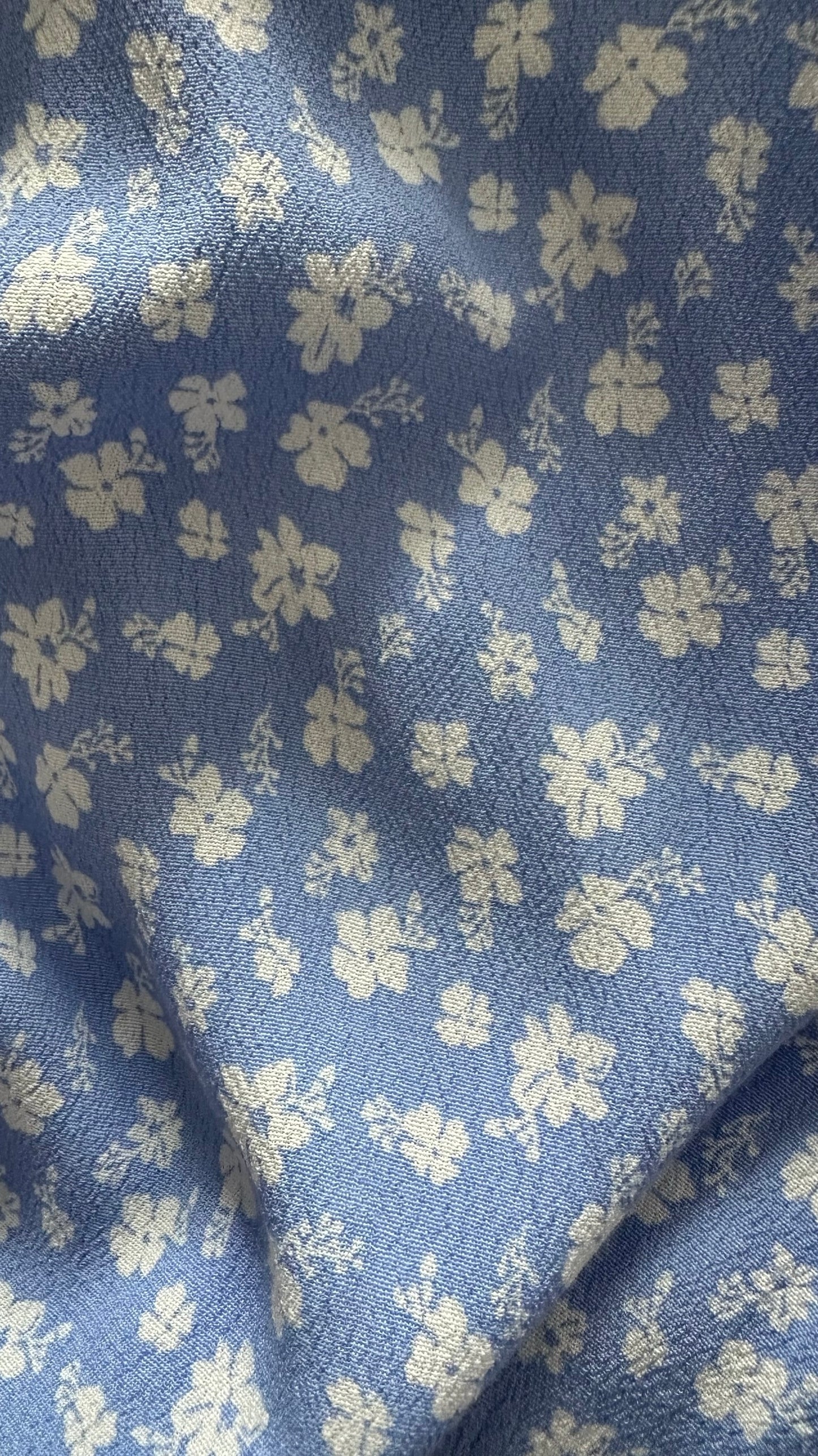 & Other stories light blue white ditsy floral wrap maxi dress small UK 8 vgc event
