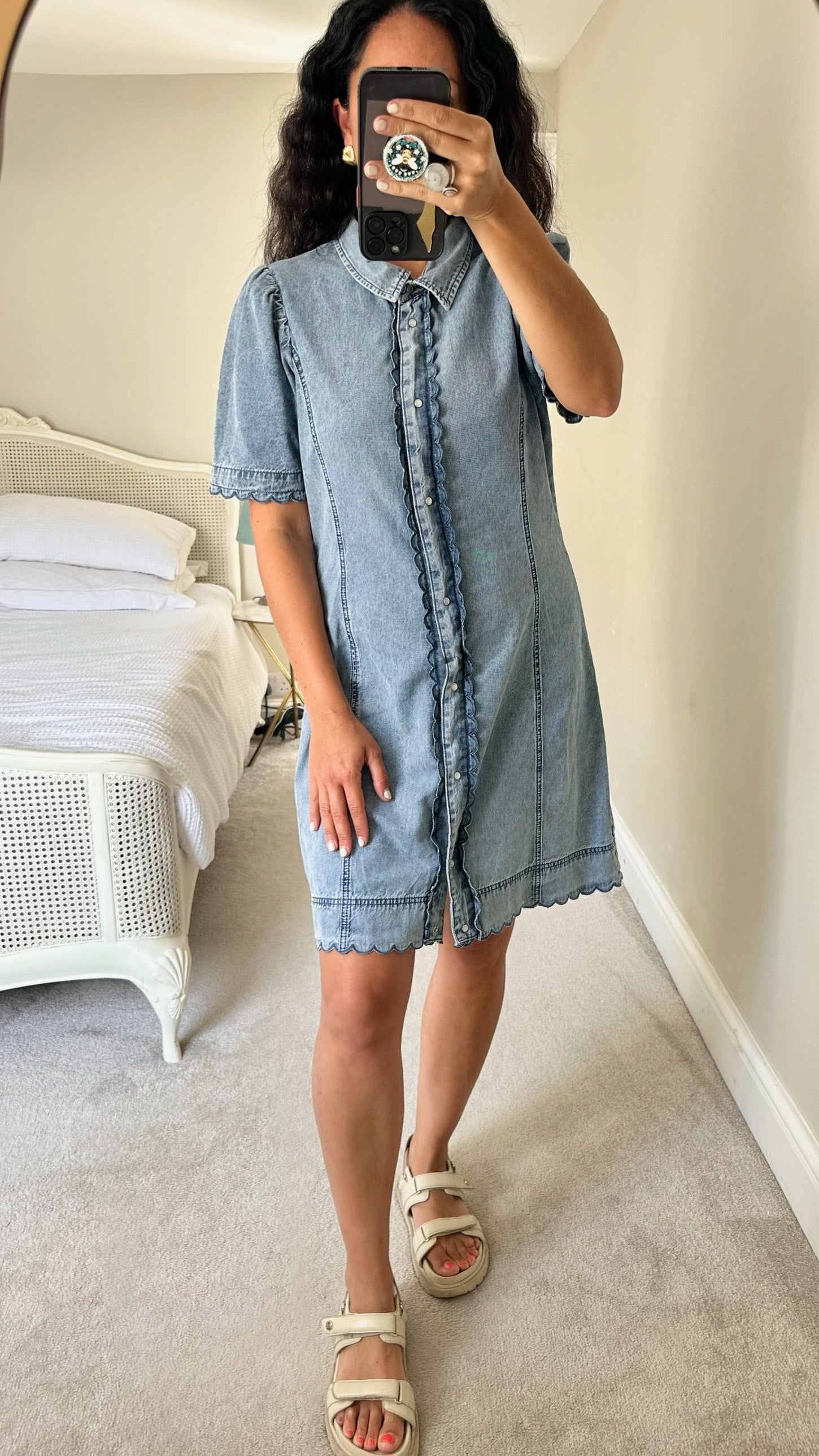 Oasis Denim Midi Dress Oasis Denim Midi Shirt Dress 10 UK