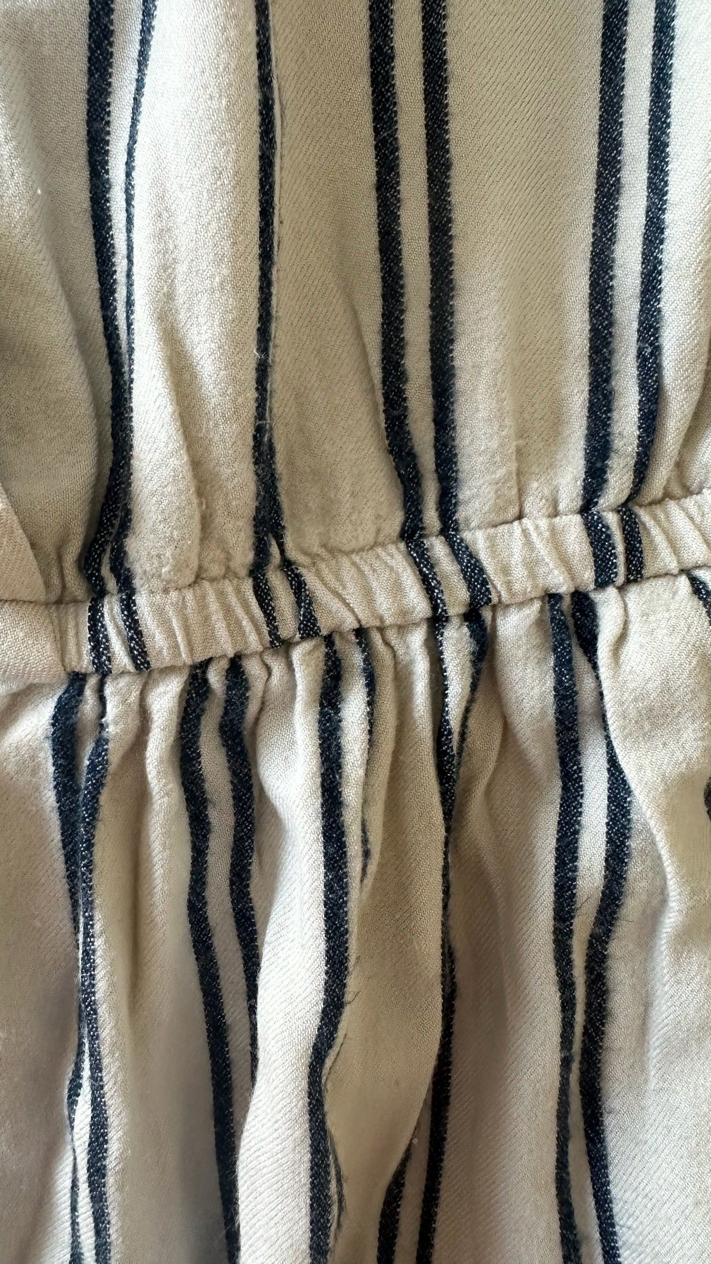 MSCH Copenhagen white blue stripe jumpsuit playsuit small medium UK 8-10 vgc