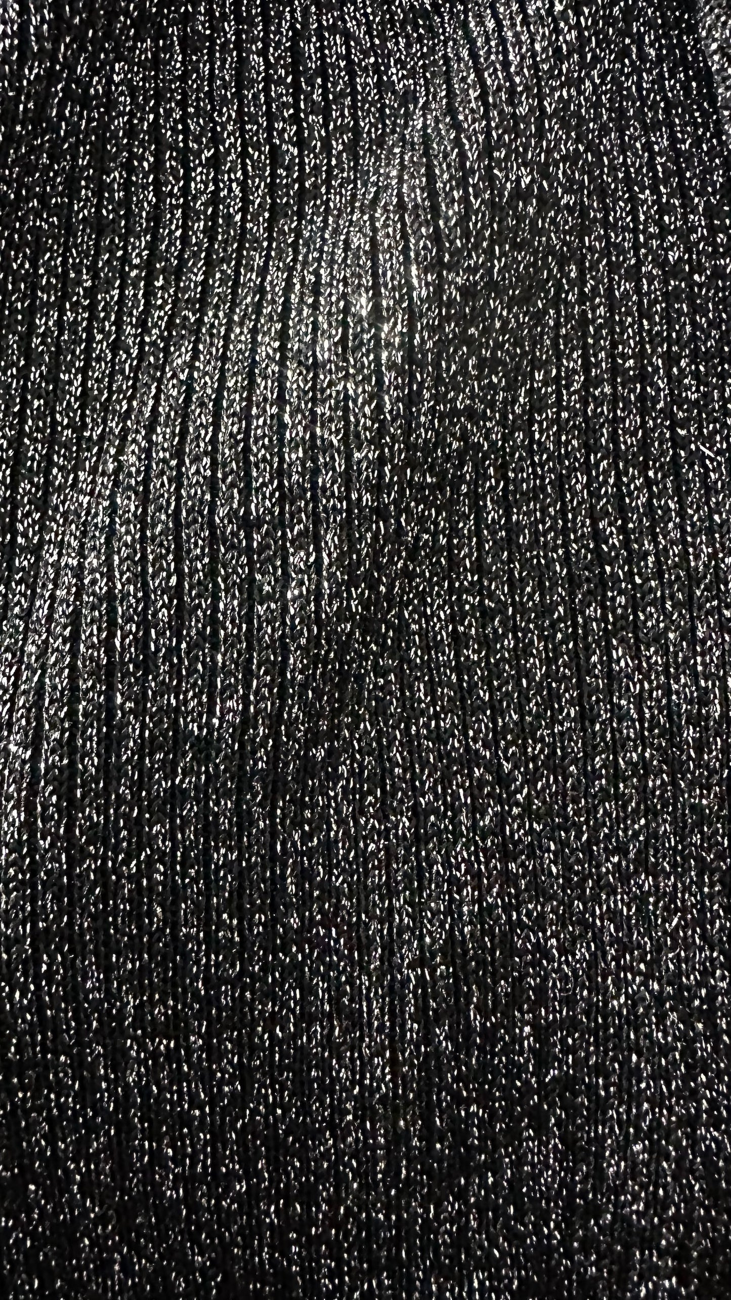 & other stories black silver metallic knitted maxi event dress medium UK 10 vgc w25