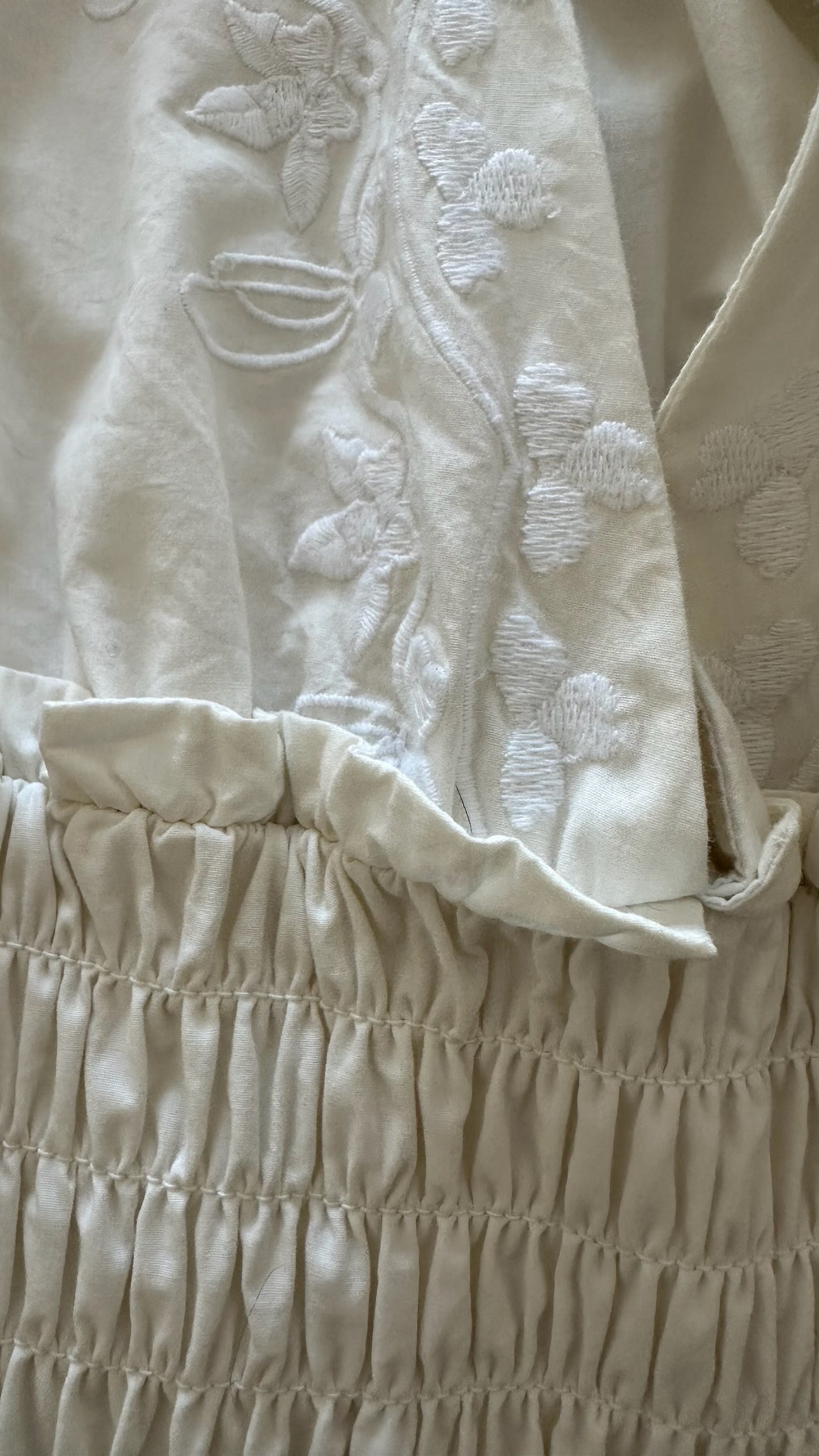 Tula rosa @ Revolve white cream embroidered sundress small UK 8 vgc