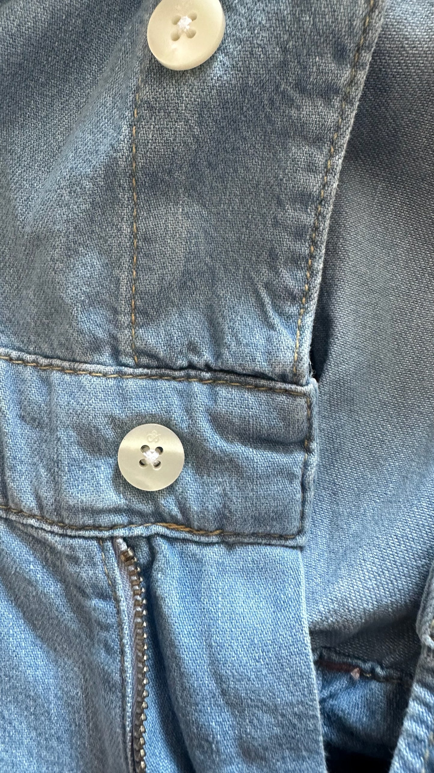 Scotch & soda @ Anthropologie denim playsuit shorts small UK 8 vgc