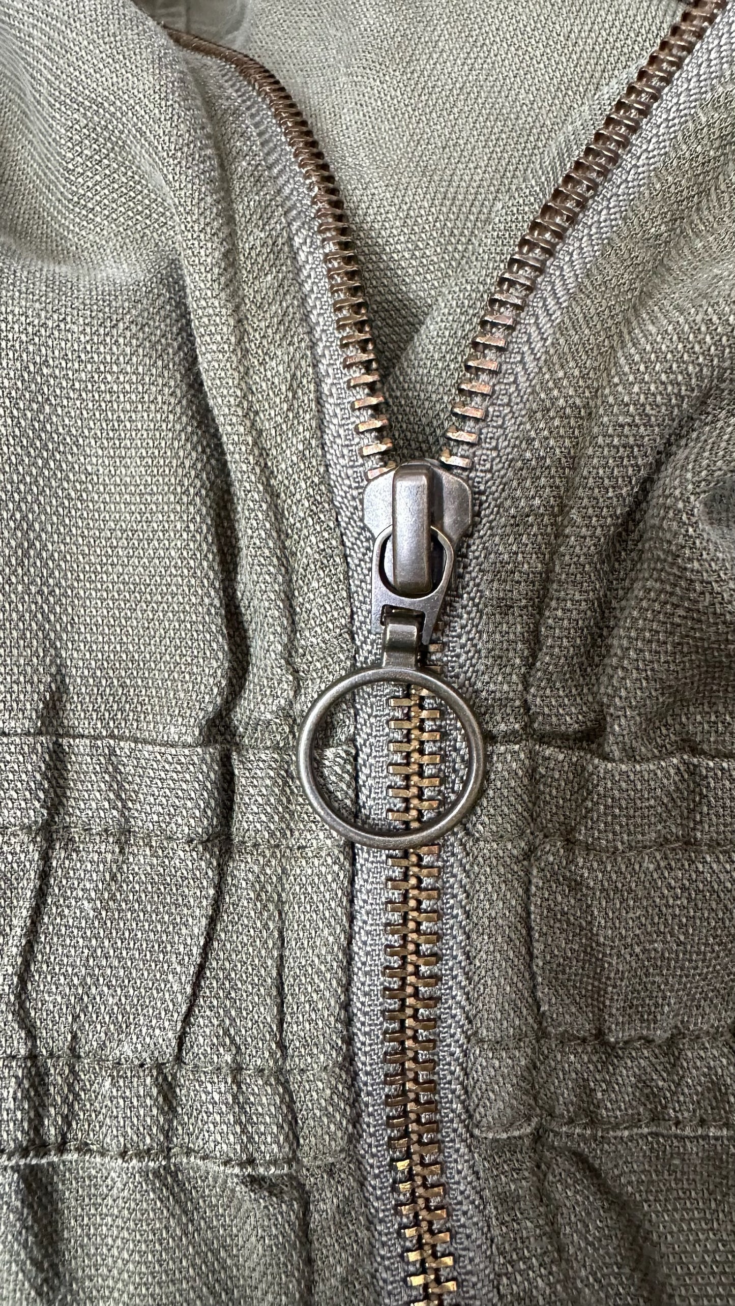 HUSH khaki olive green boiler suit jumpsuit small UK 8-10 vgc