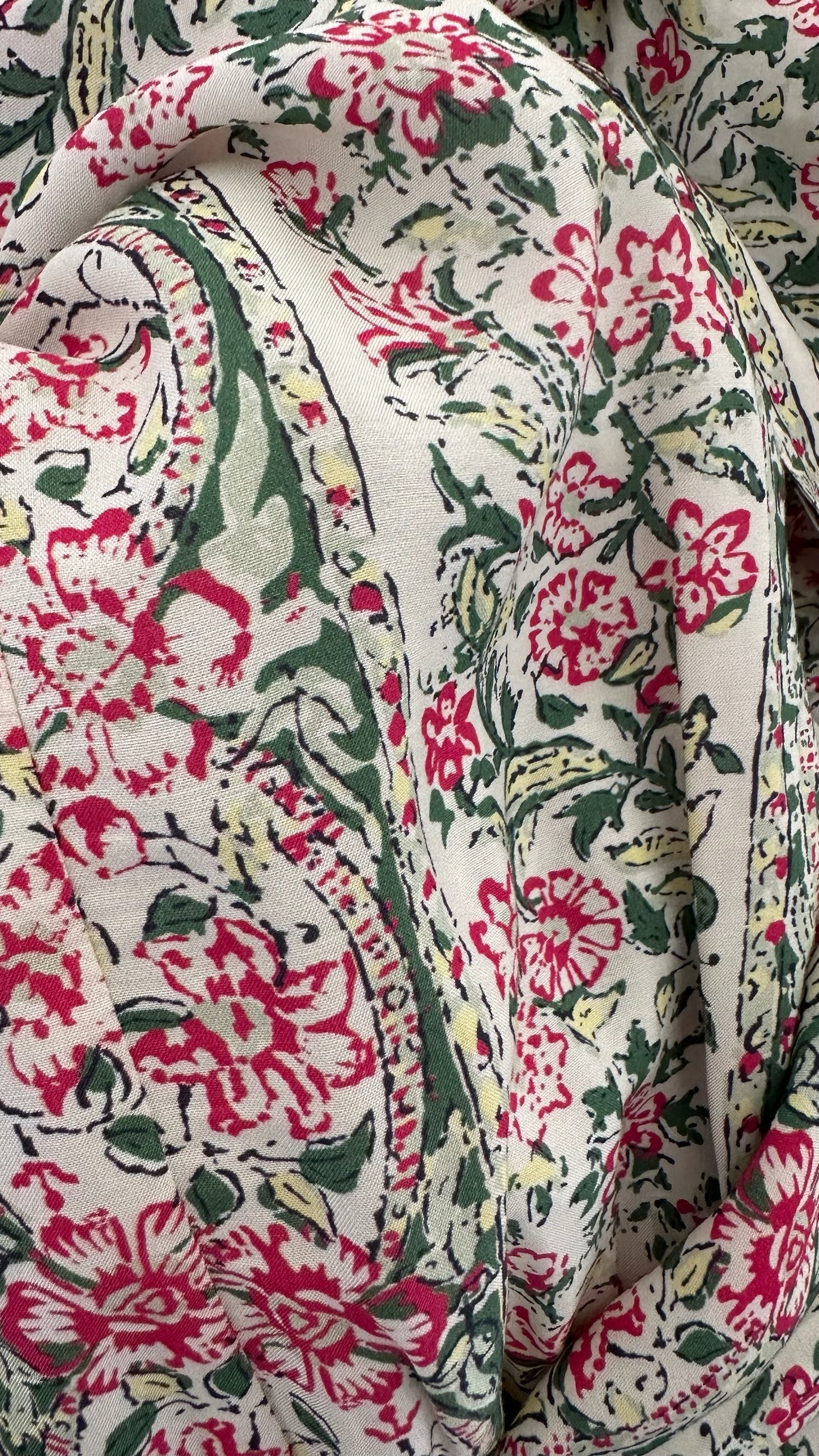 Pepe jeans playsuit pink green cream floral print medium UK 10 vgc