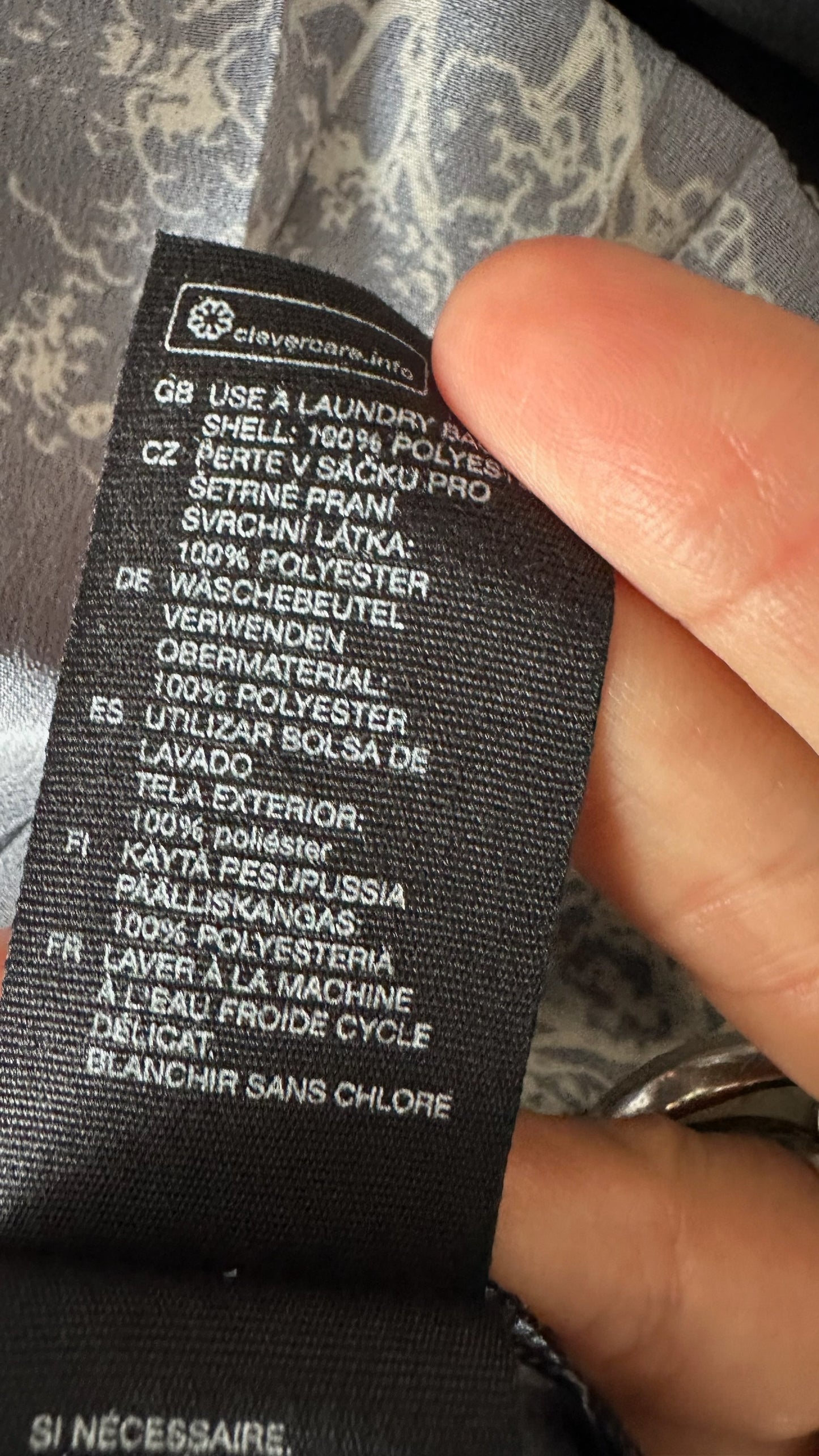 & other stories black cream peacock village print pleated mini smock dress large UK 12 vgc w25