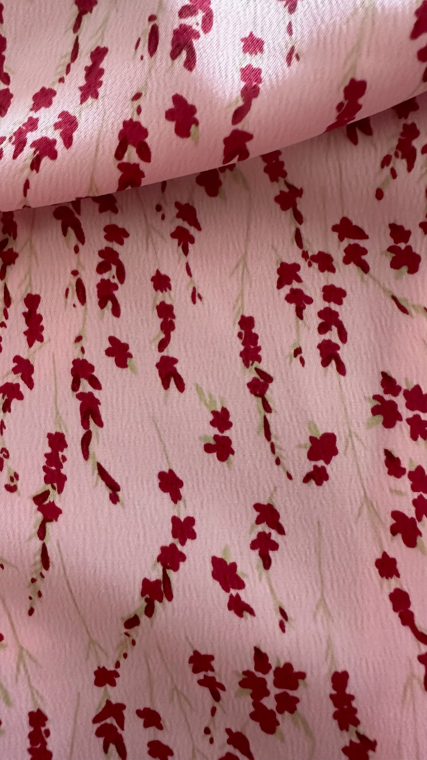 YAS pink burgundy floral wrap wedding guest dress extra large UK 14 vgc