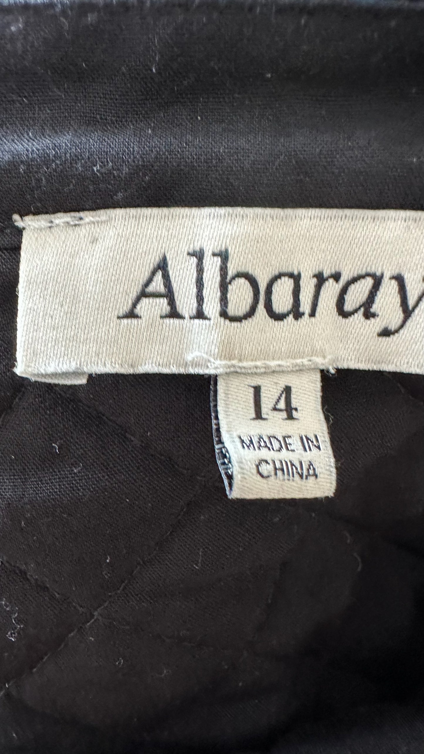 Alberay black blue quilted lightweight jacket shacket extra large UK 14 vgc
