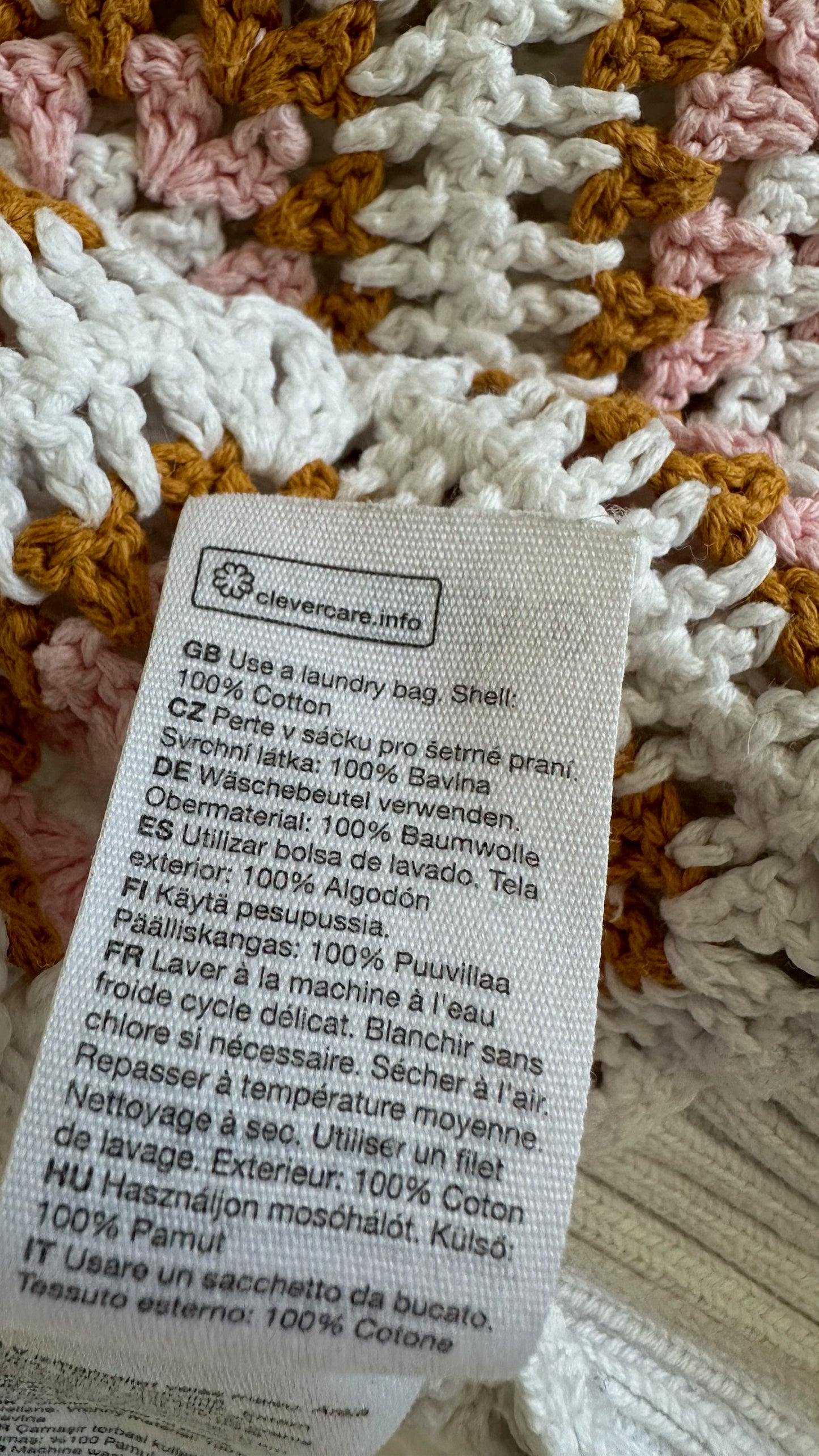 & other stories pastel pink crochet vest small UK 8-10 vgc