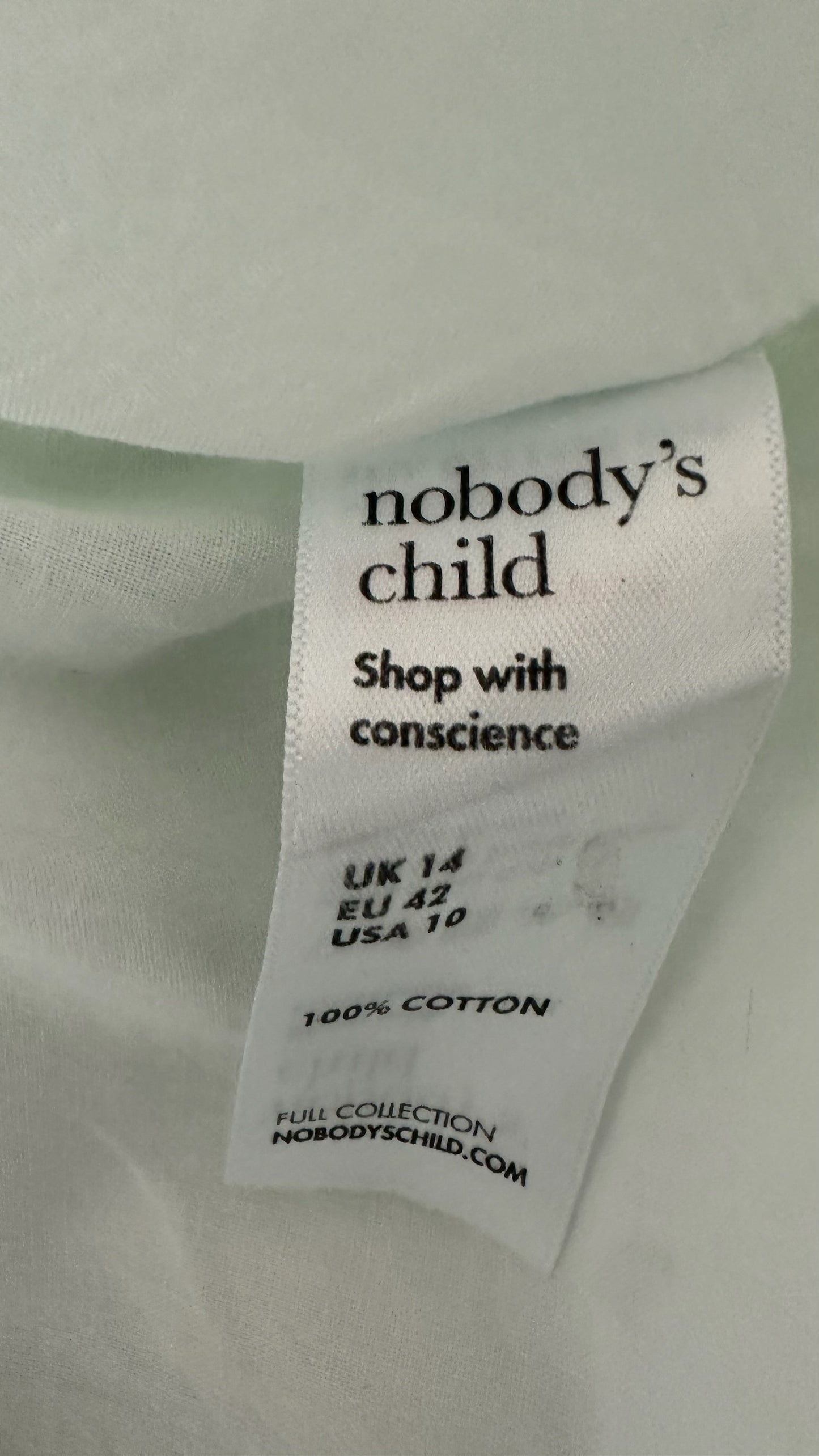 Nobody’s child yellow lilac maxi broderie anglaise holiday dress extra large small UK 8 14 vgc