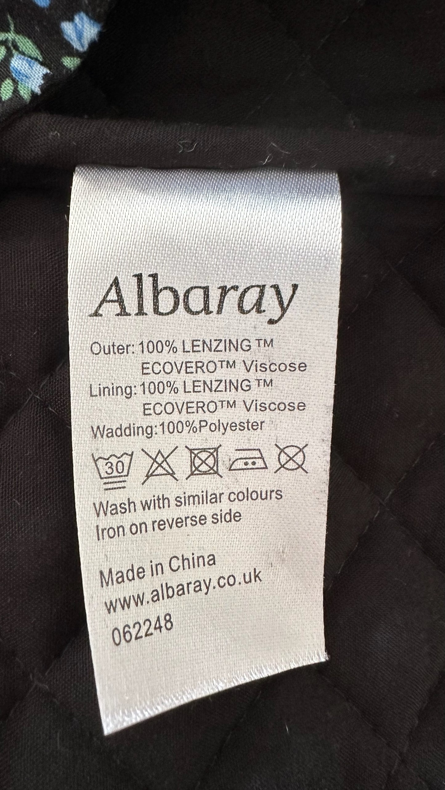 Alberay black blue quilted lightweight jacket shacket extra large UK 14 vgc